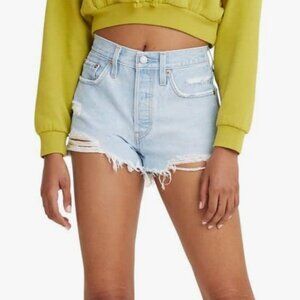 Levi's Women's 501 Original Shorts, Ojai Top-Light Indigo, Size 26